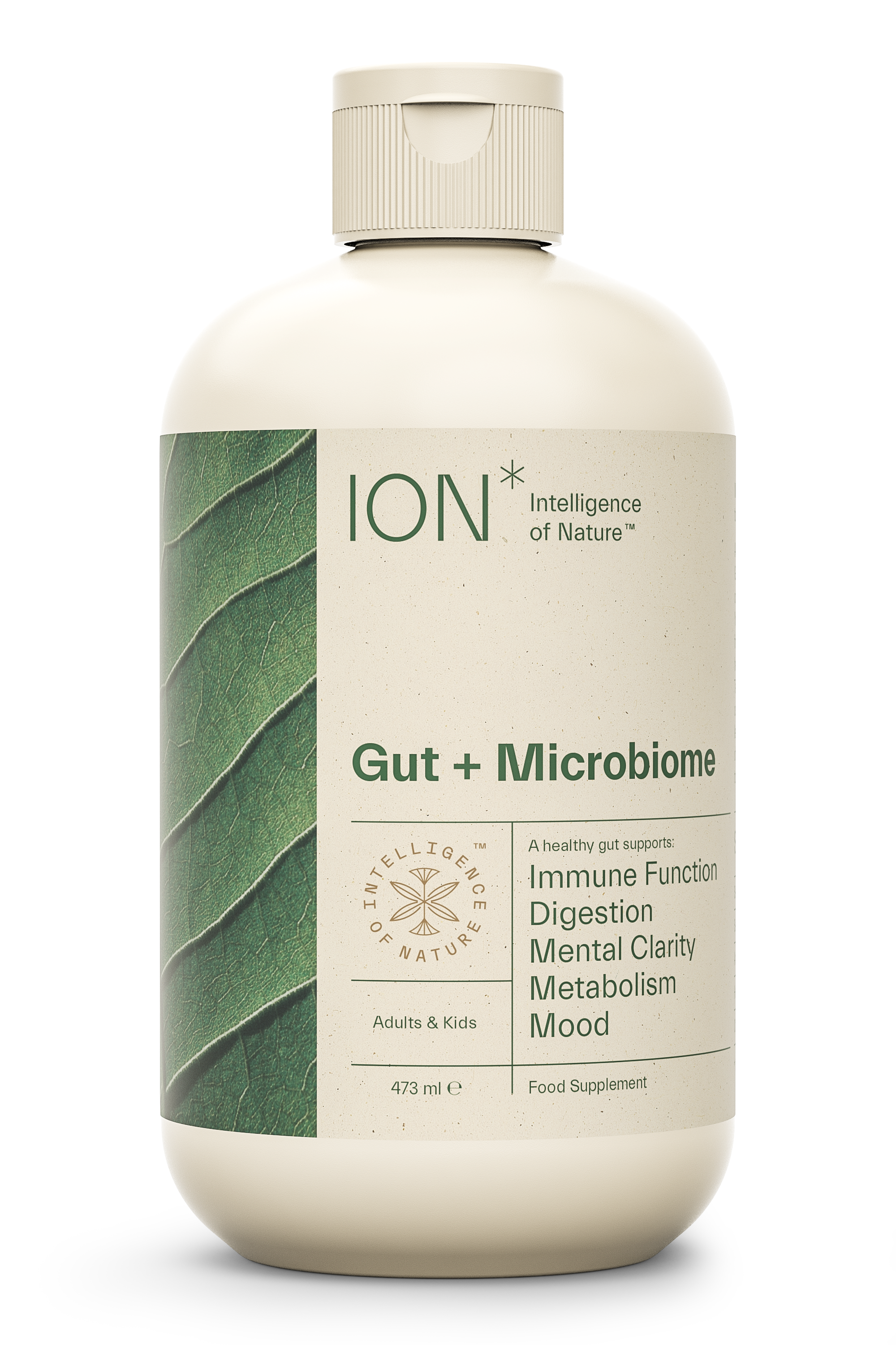 ION* Gut + Microbiome 473ml- Front